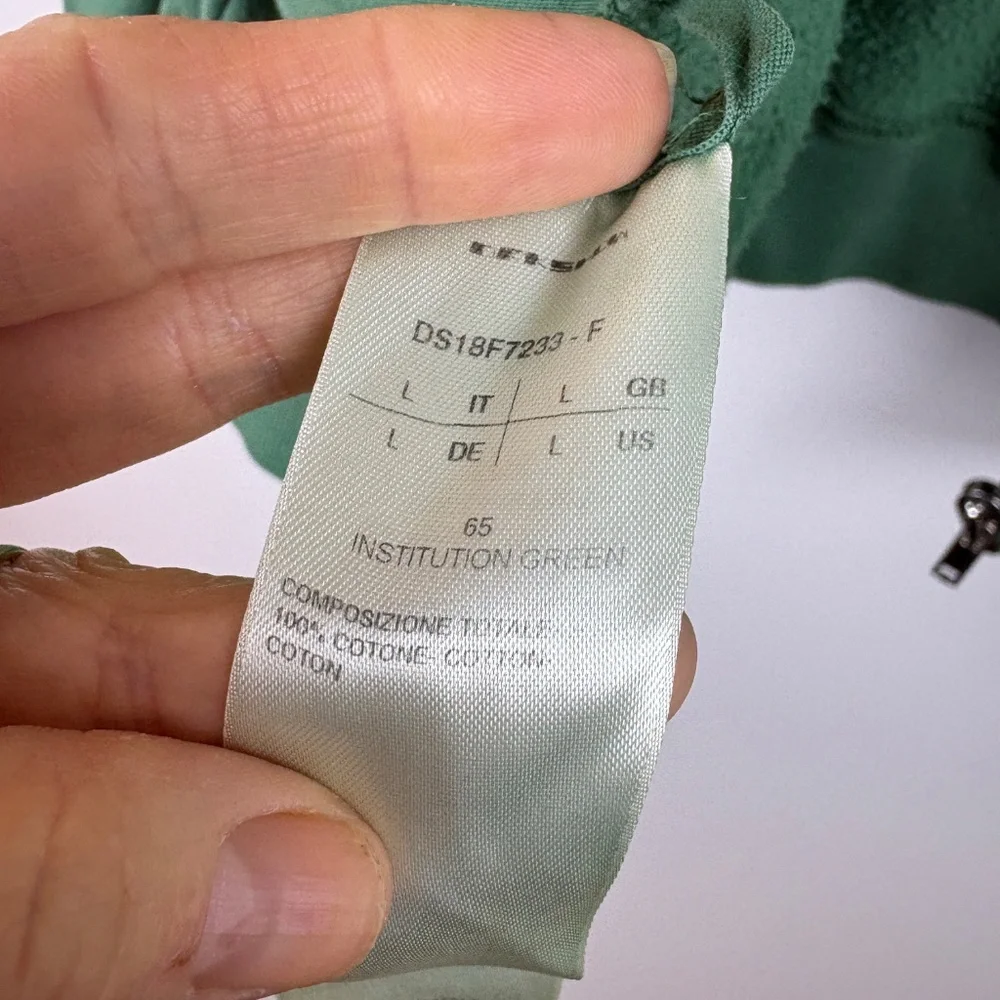 Drkshdw By Rick Owens Black Cotton Asymmetrical Zip Sweatshirt - RARE - Picture 8 of 11